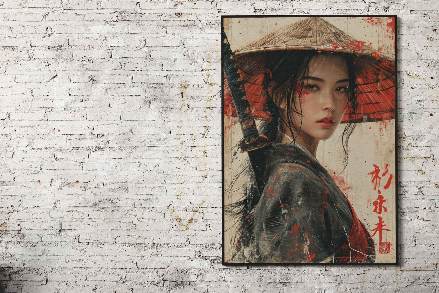 Blade Blossom Asian Style Poster | Wall Art for Home & Office | High-Quality Print