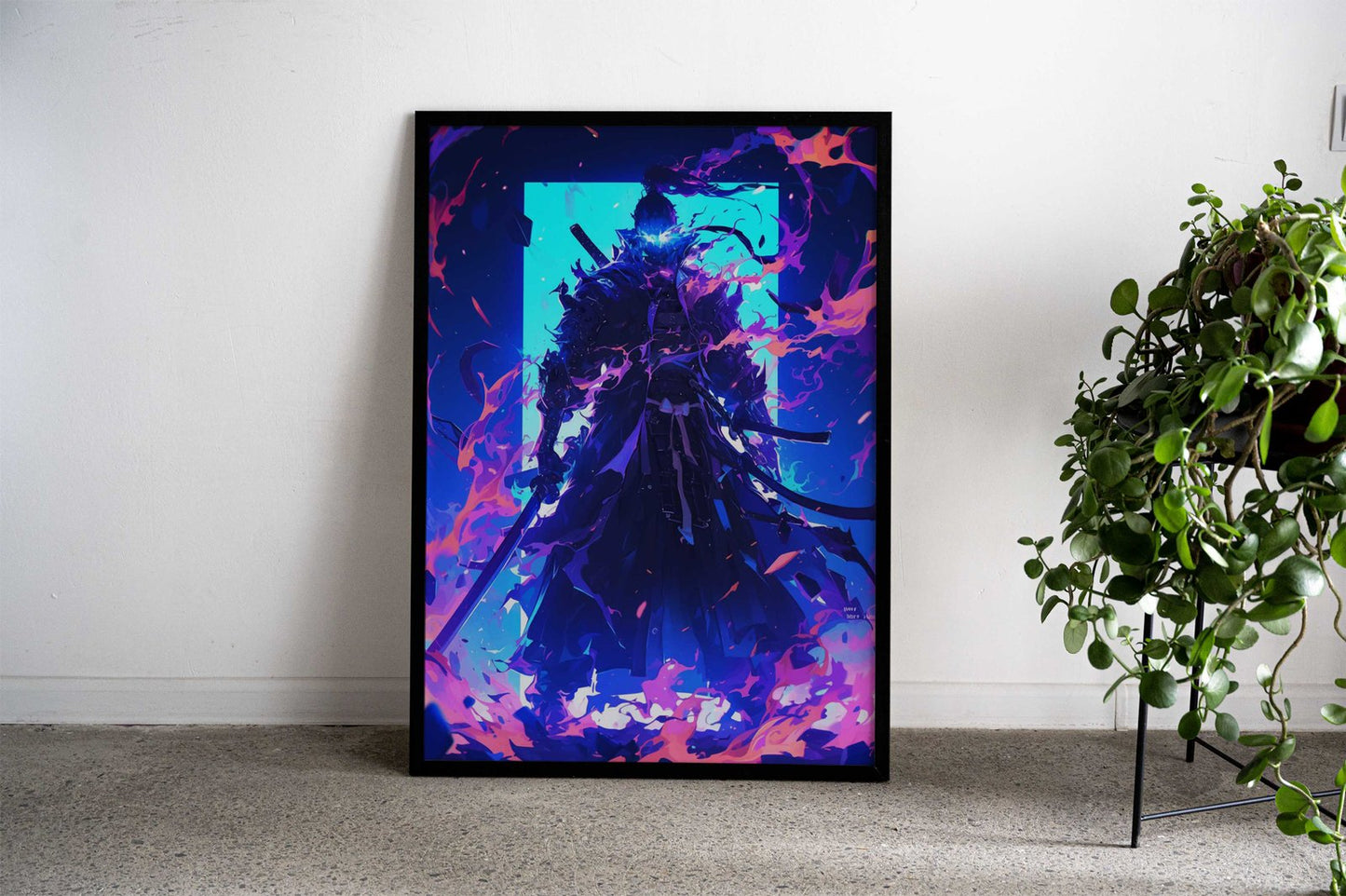 Blazing Samurai Asian Style Poster | Wall Art for Home & Office | High-Quality Print