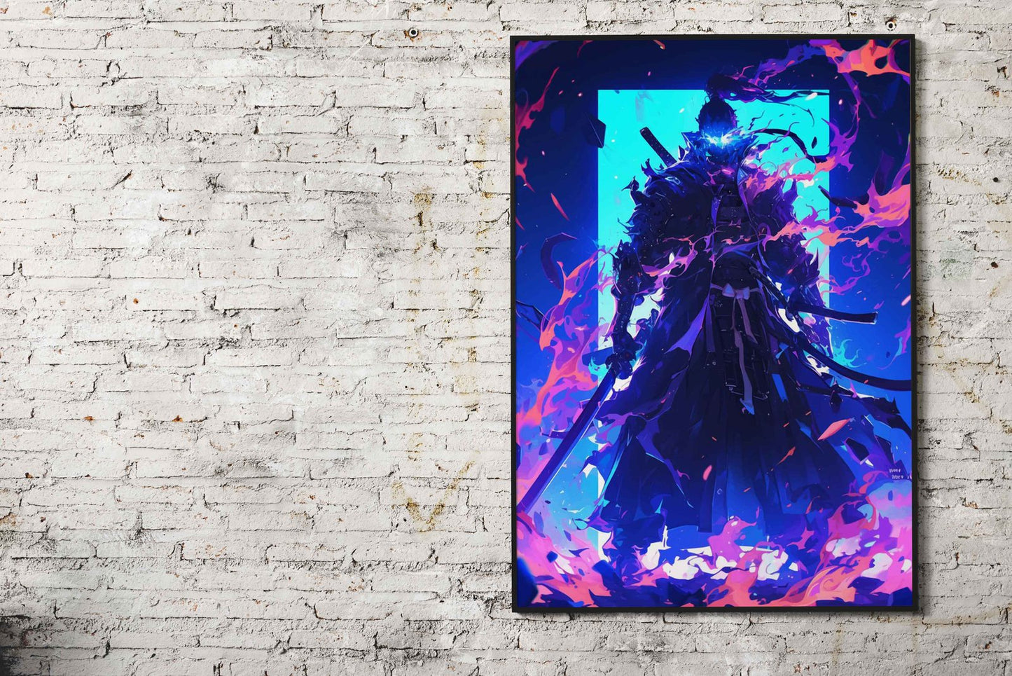 Blazing Samurai Asian Style Poster | Wall Art for Home & Office | High-Quality Print
