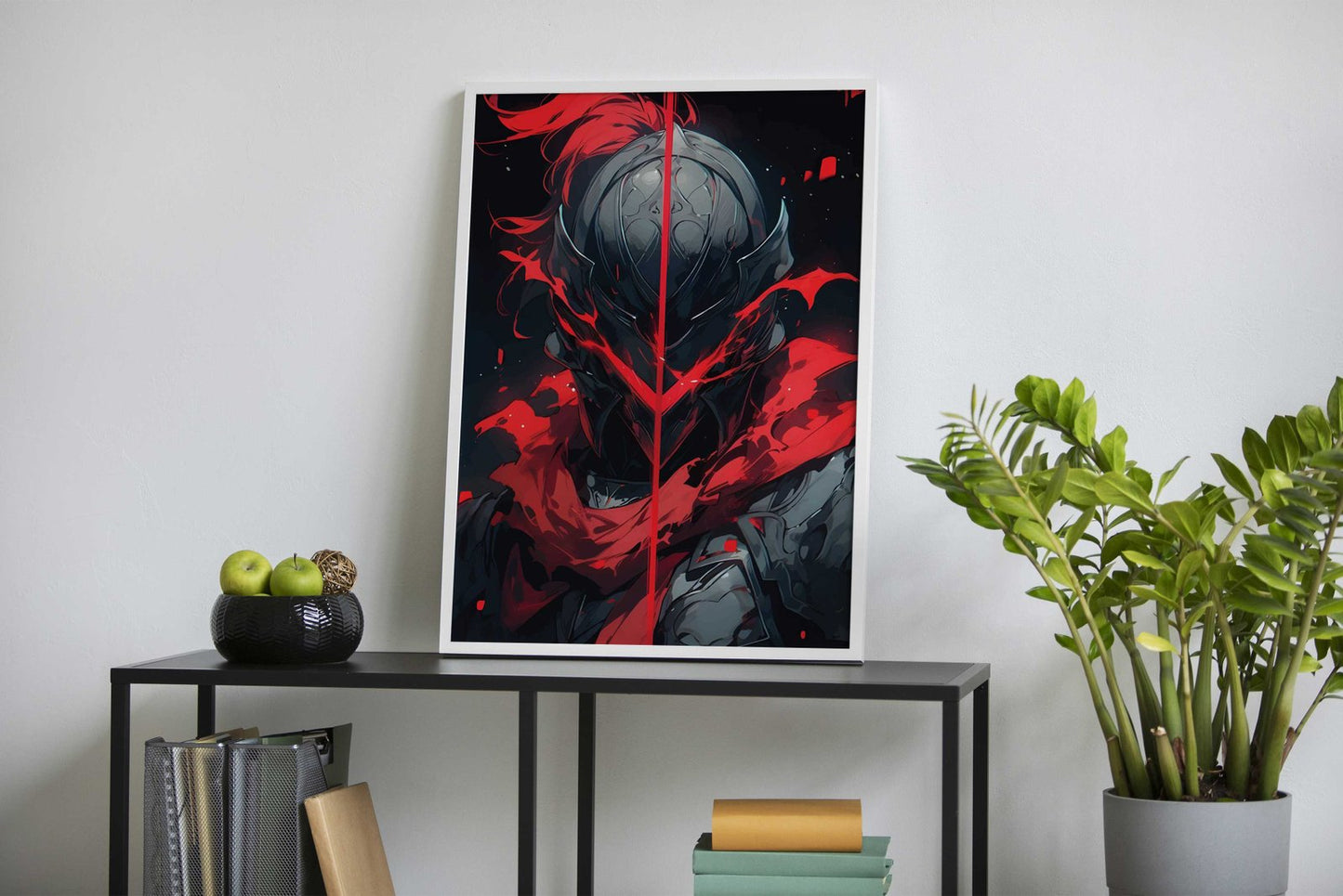 Blood Red Warrior Asian Style Poster | Wall Art for Home & Office | High-Quality Print