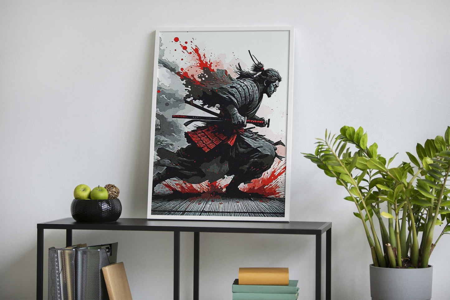 Blood Red Asian Style Poster | Wall Art for Home & Office | High-Quality Print