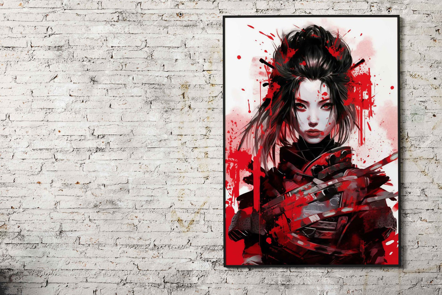 Blood Samurai Asian Style Poster | Wall Art for Home & Office | High-Quality Print