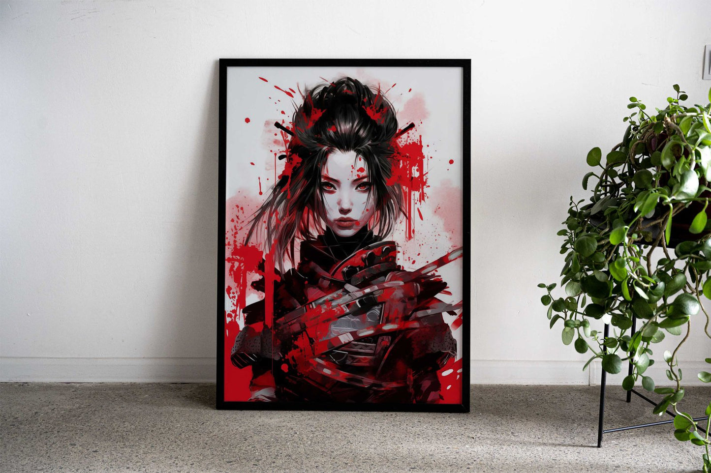 Blood Samurai Asian Style Poster | Wall Art for Home & Office | High-Quality Print
