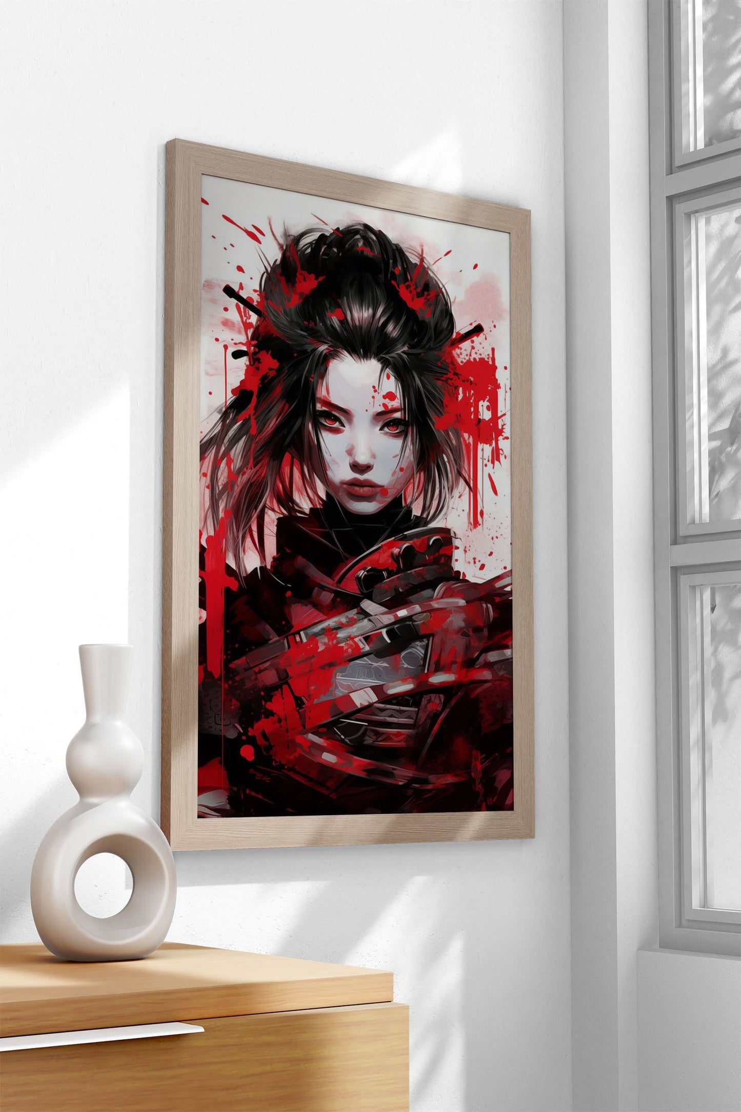Blood Samurai Asian Style Poster | Wall Art for Home & Office | High-Quality Print