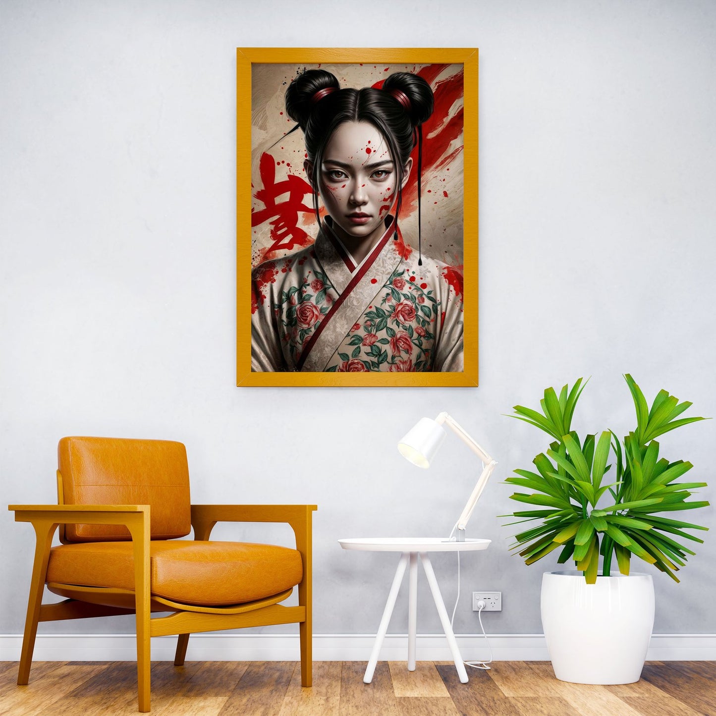 Bloodstained Geisha Asian Style Poster | Wall Art for Home & Office | High-Quality Print