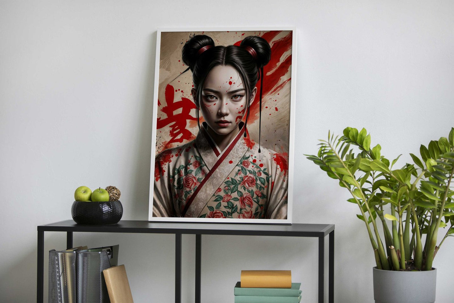Bloodstained Geisha Asian Style Poster | Wall Art for Home & Office | High-Quality Print