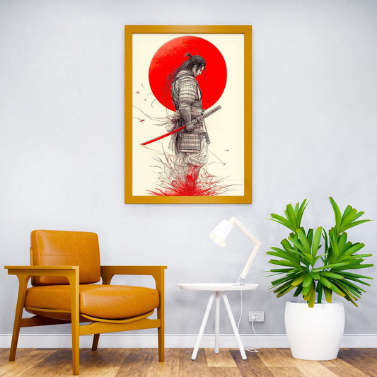Bloody Blade Samurai Asian Style Poster | Wall Art for Home & Office | High-Quality Print