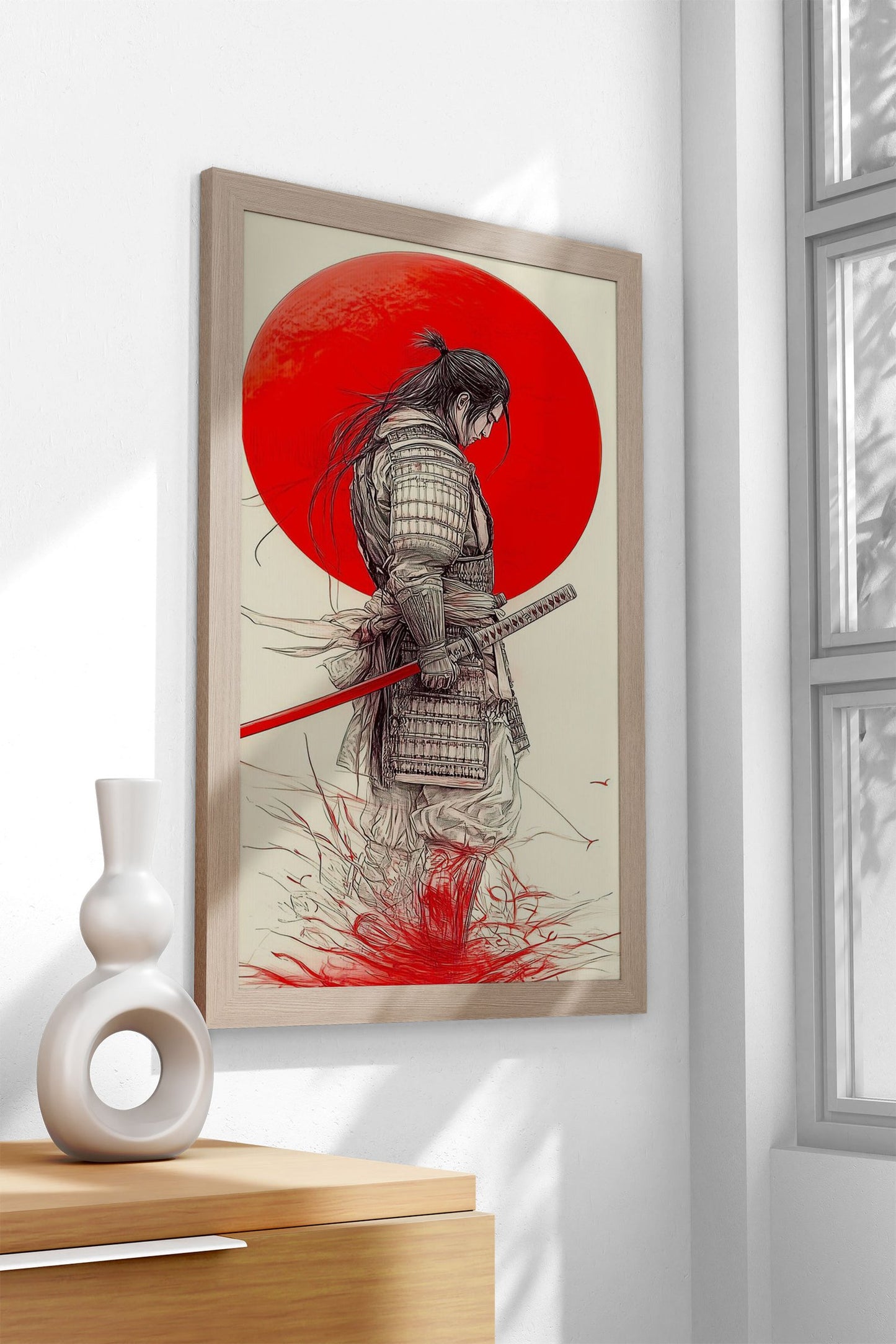 Bloody Blade Samurai Asian Style Poster | Wall Art for Home & Office | High-Quality Print