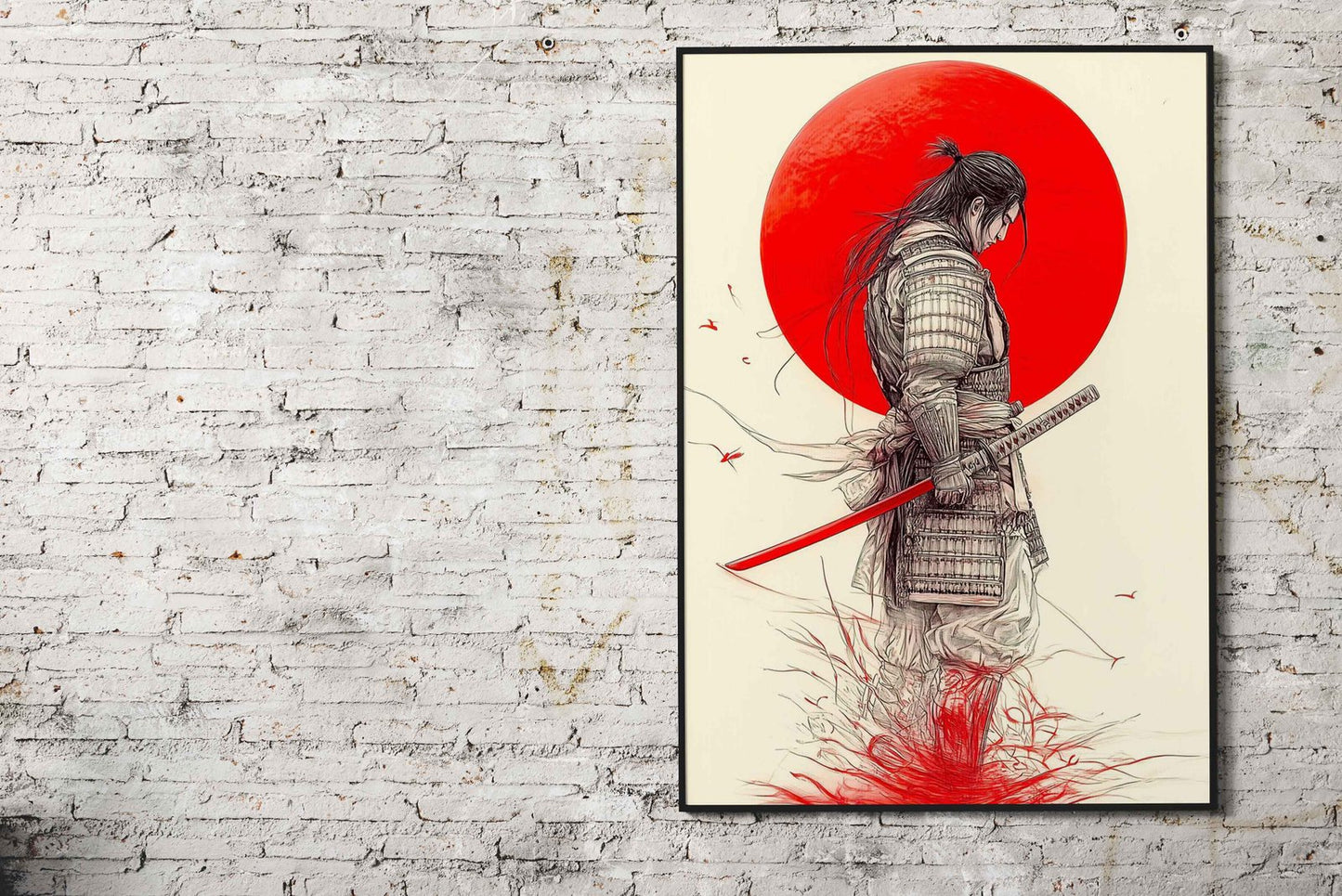Bloody Blade Samurai Asian Style Poster | Wall Art for Home & Office | High-Quality Print