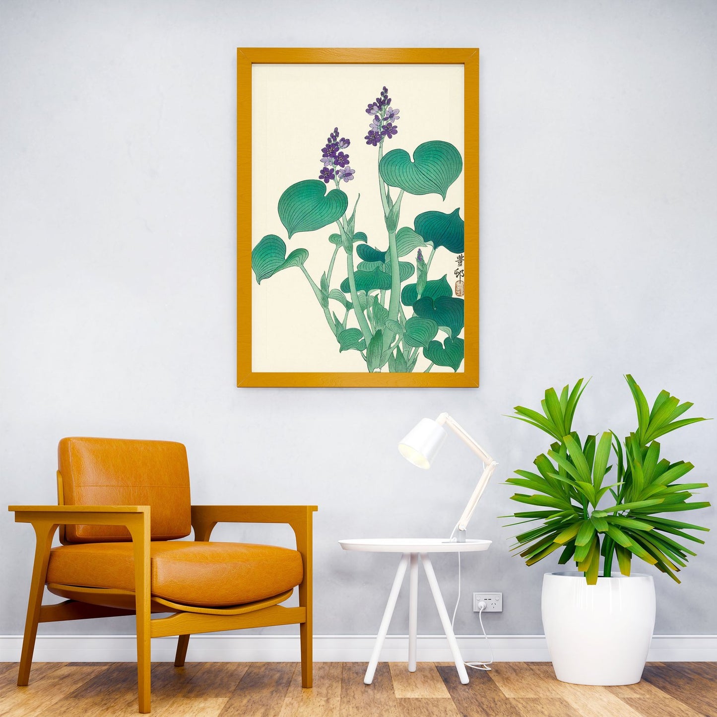 Blooming Hosta Asian Style Poster | Wall Art for Home & Office | High-Quality Print