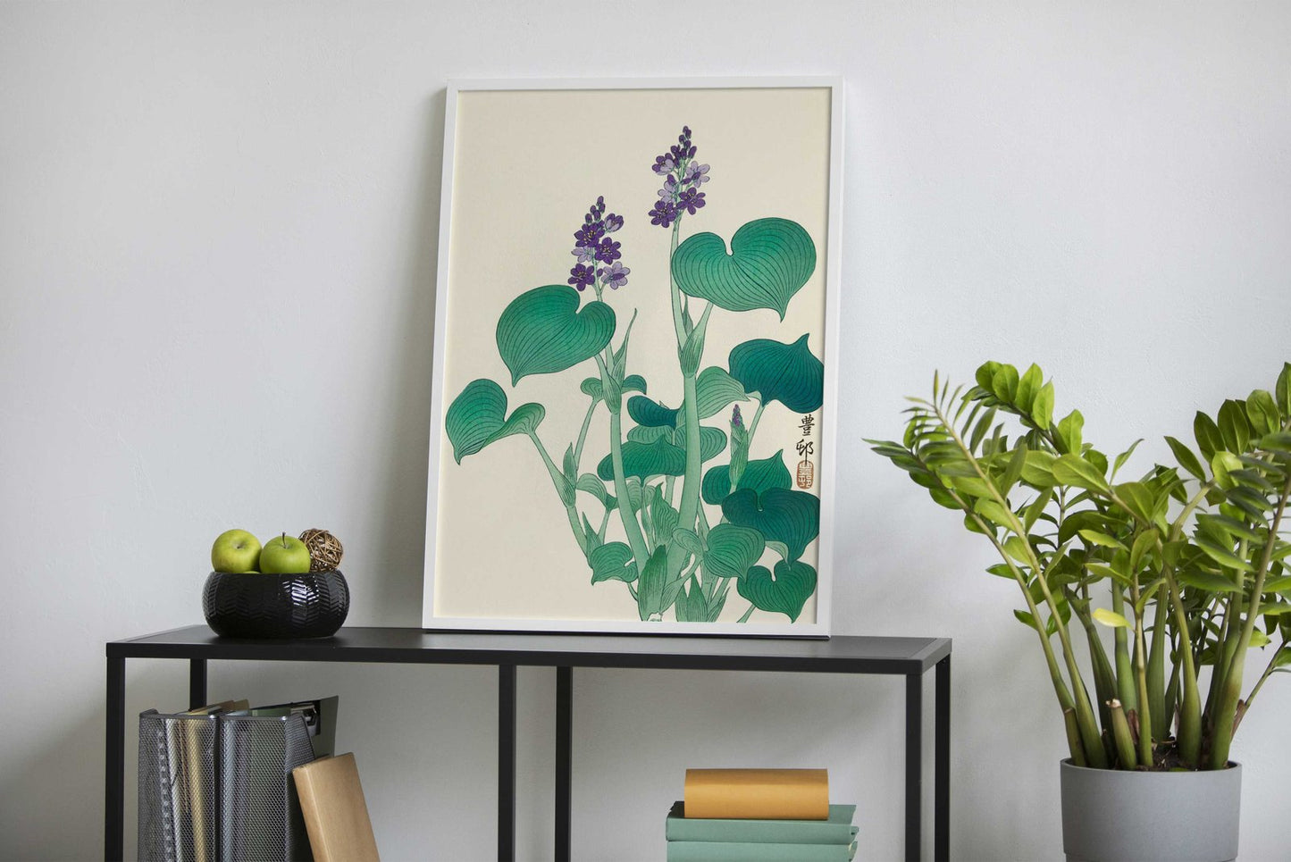 Blooming Hosta Asian Style Poster | Wall Art for Home & Office | High-Quality Print