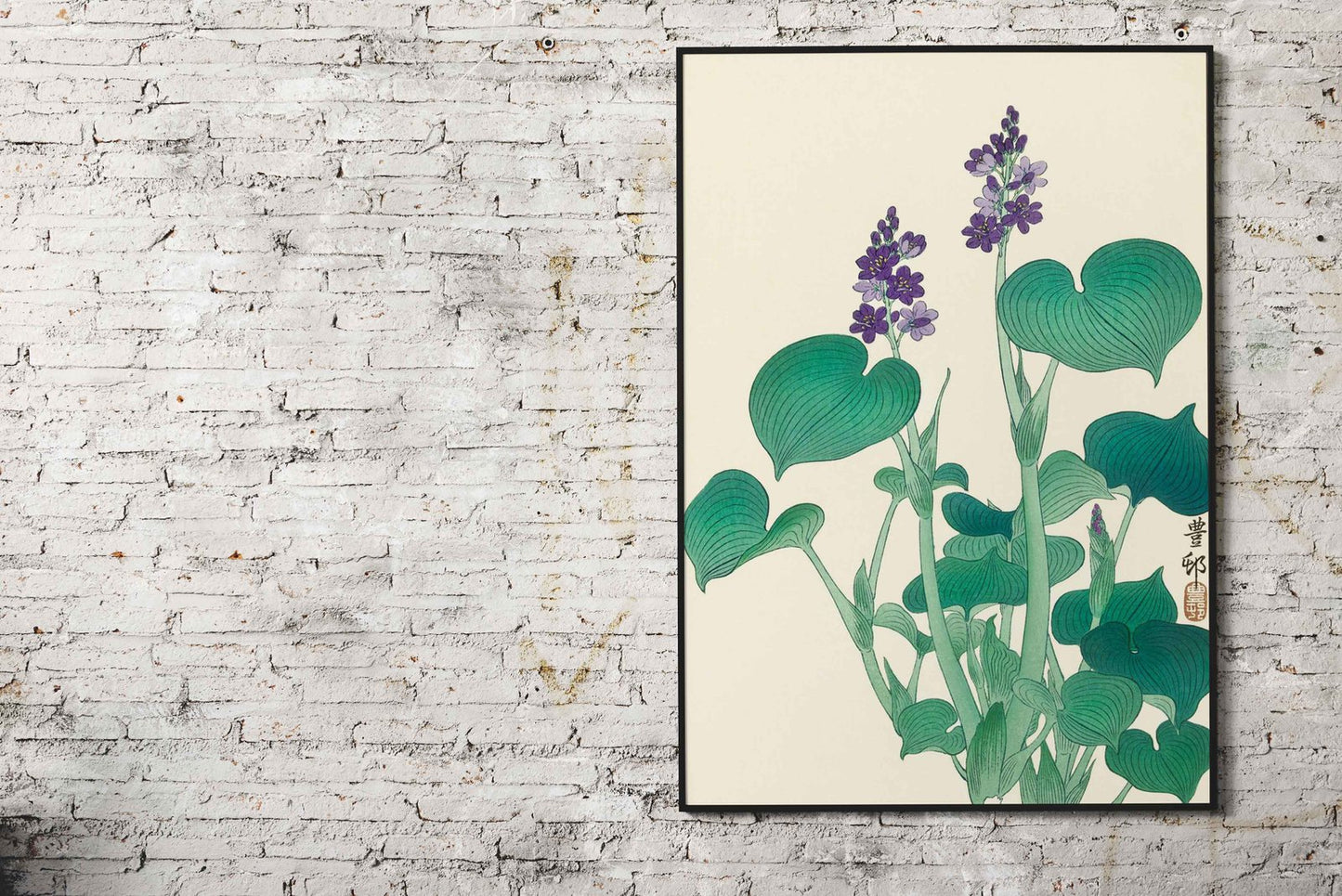 Blooming Hosta Asian Style Poster | Wall Art for Home & Office | High-Quality Print