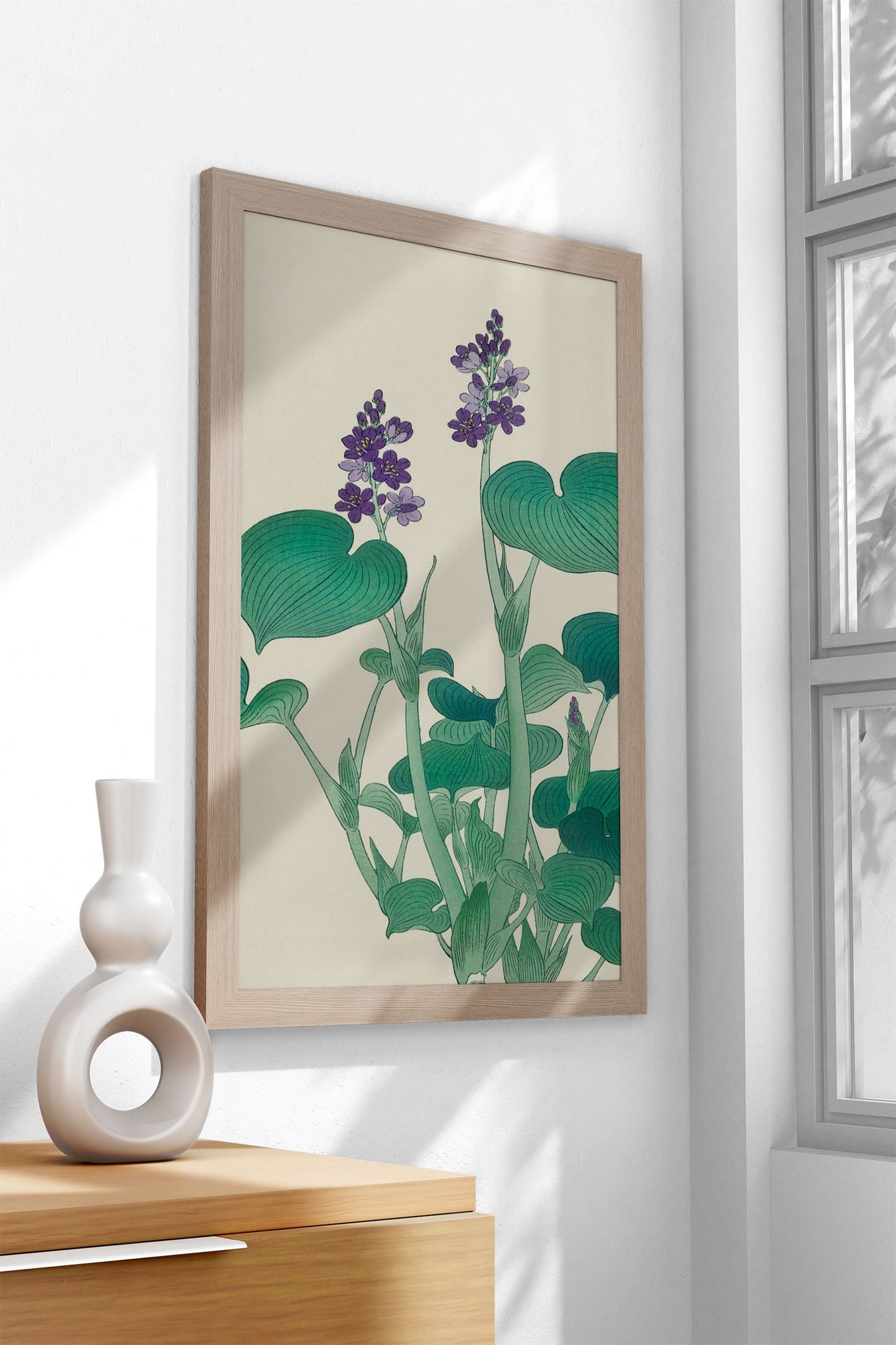 Blooming Hosta Asian Style Poster | Wall Art for Home & Office | High-Quality Print