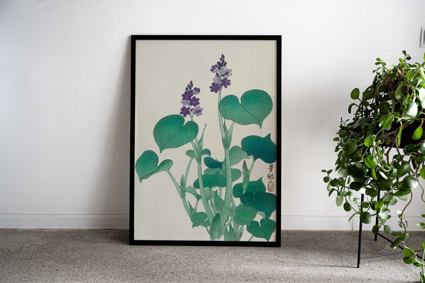 Blooming Hosta Asian Style Poster | Wall Art for Home & Office | High-Quality Print