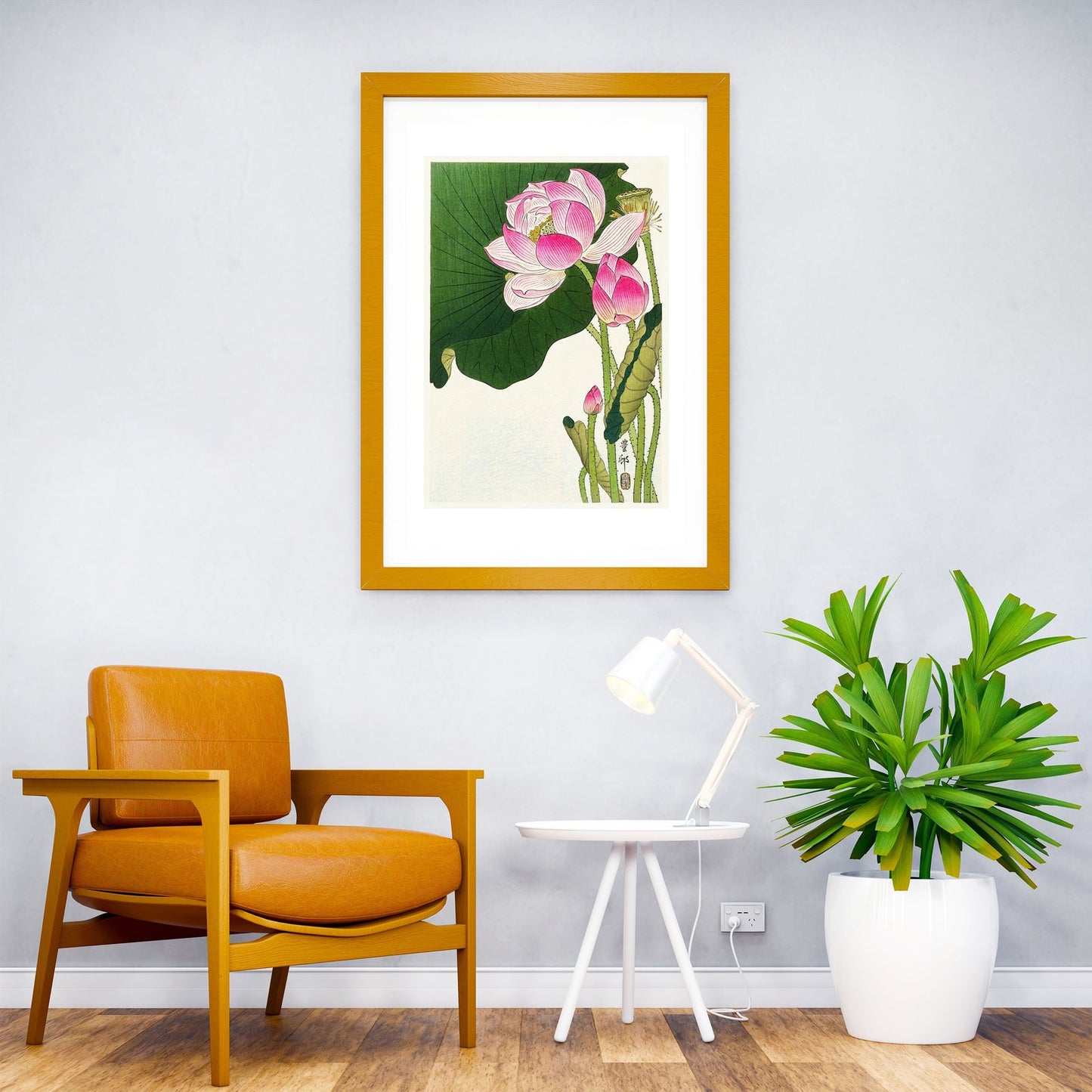 Blooming Lotus Flowers Asian Style Poster | Wall Art for Home & Office | High-Quality Print