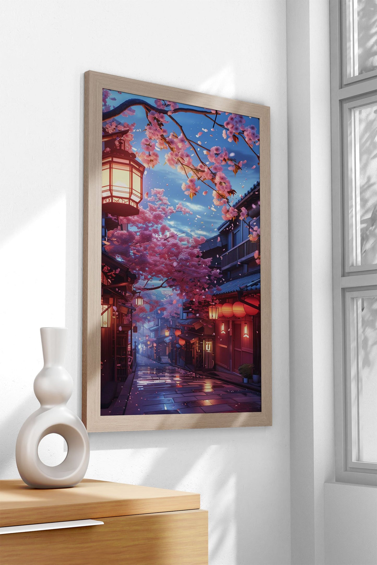 Blossom Dream Walk Asian Style Poster | Wall Art for Home & Office | High-Quality Print