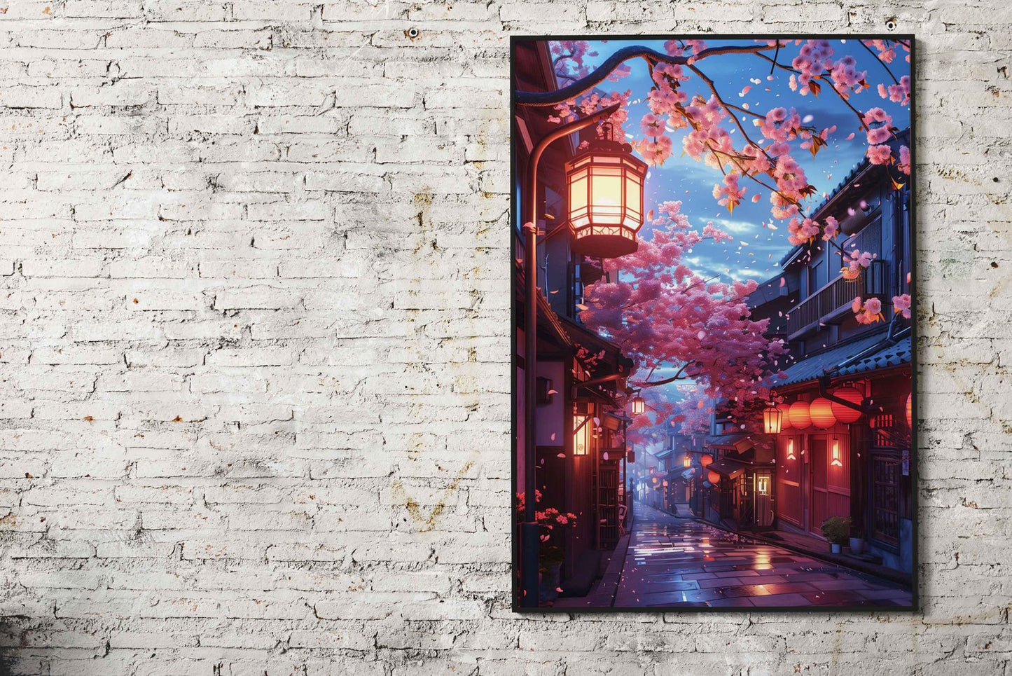 Blossom Dream Walk Asian Style Poster | Wall Art for Home & Office | High-Quality Print
