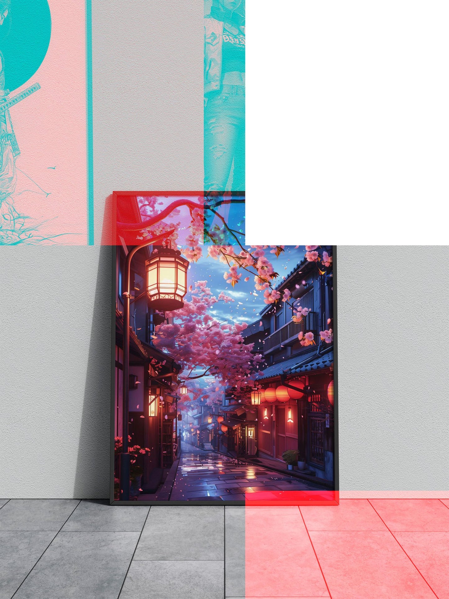 Blossom Dream Walk Asian Style Poster | Wall Art for Home & Office | High-Quality Print