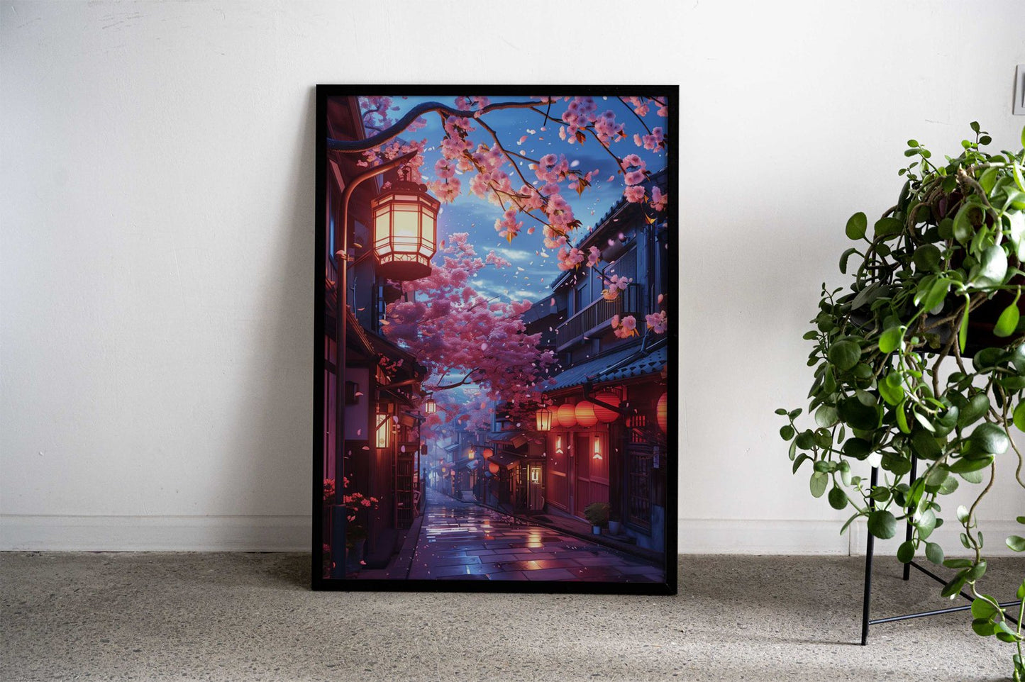 Blossom Dream Walk Asian Style Poster | Wall Art for Home & Office | High-Quality Print