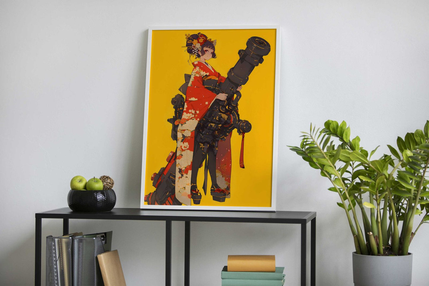 Blossom Gatling Geisha Asian Style Poster | Wall Art for Home & Office | High-Quality Print