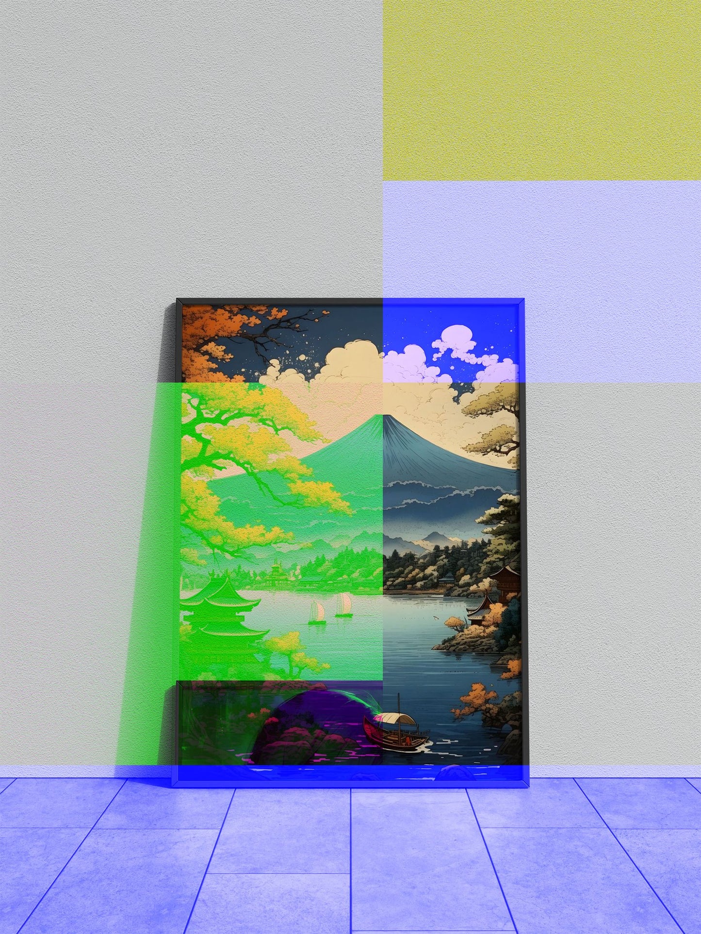 Blossom Mount Fuji Japan Asian Style Poster | Wall Art for Home & Office | High-Quality Print