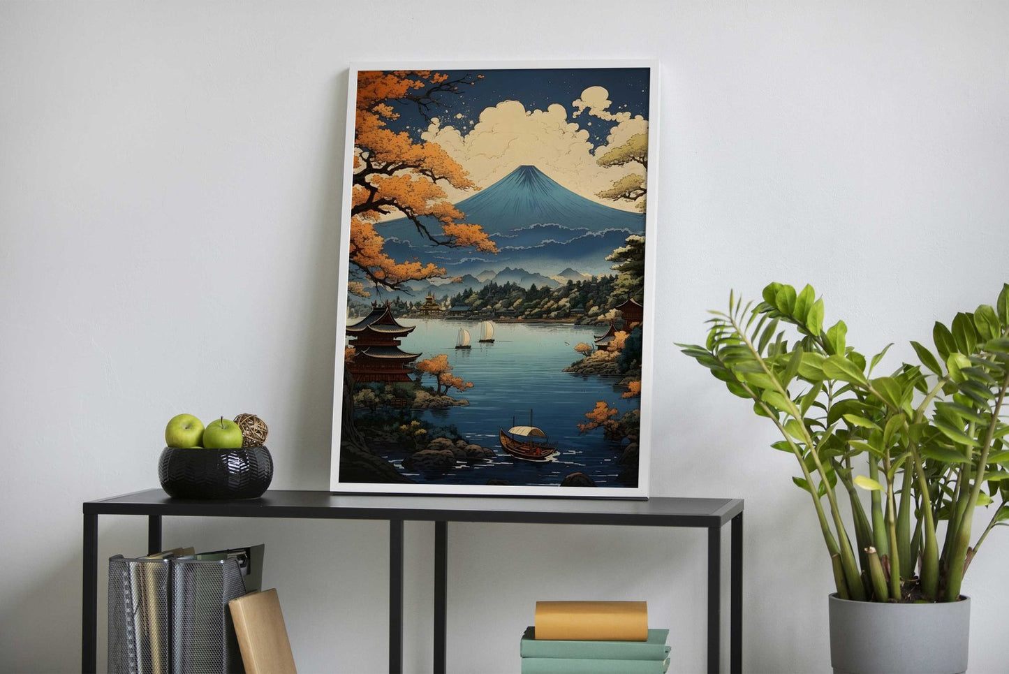 Blossom Mount Fuji Japan Asian Style Poster | Wall Art for Home & Office | High-Quality Print