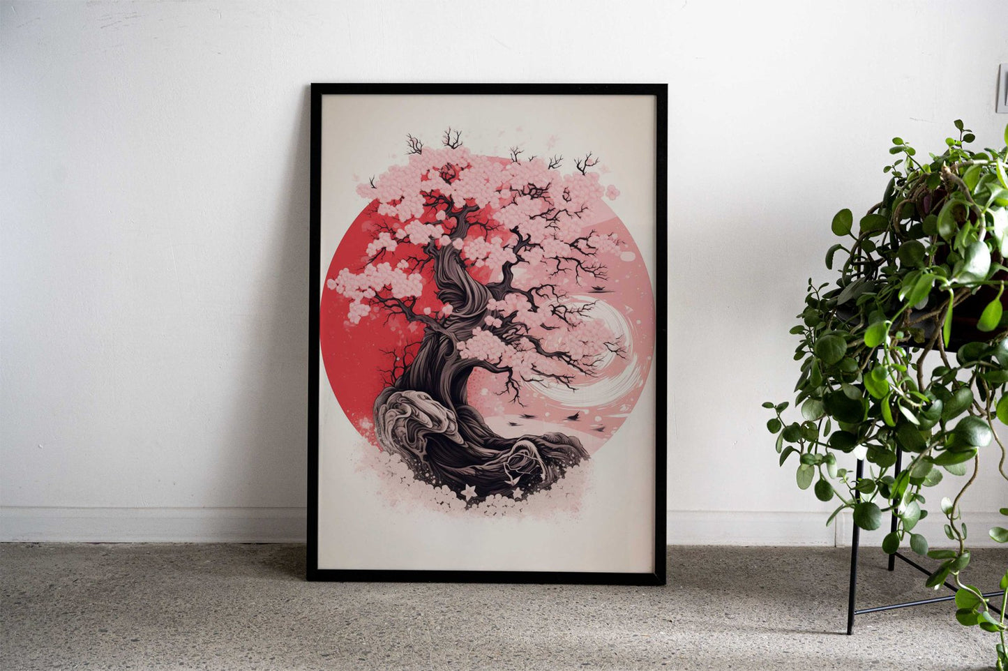 Blossom Yin and Yang Asian Style Poster | Wall Art for Home & Office | High-Quality Print