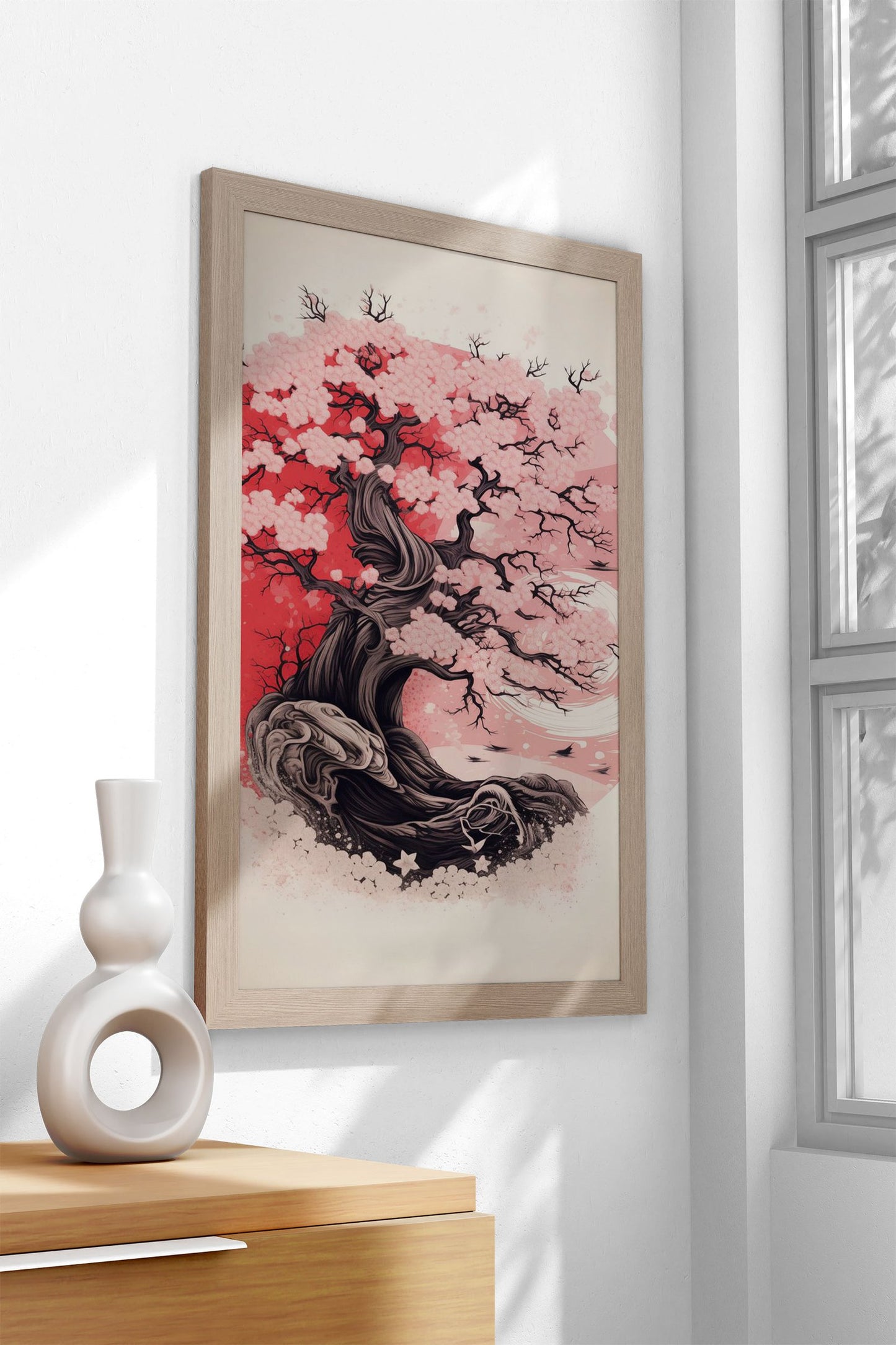 Blossom Yin and Yang Asian Style Poster | Wall Art for Home & Office | High-Quality Print
