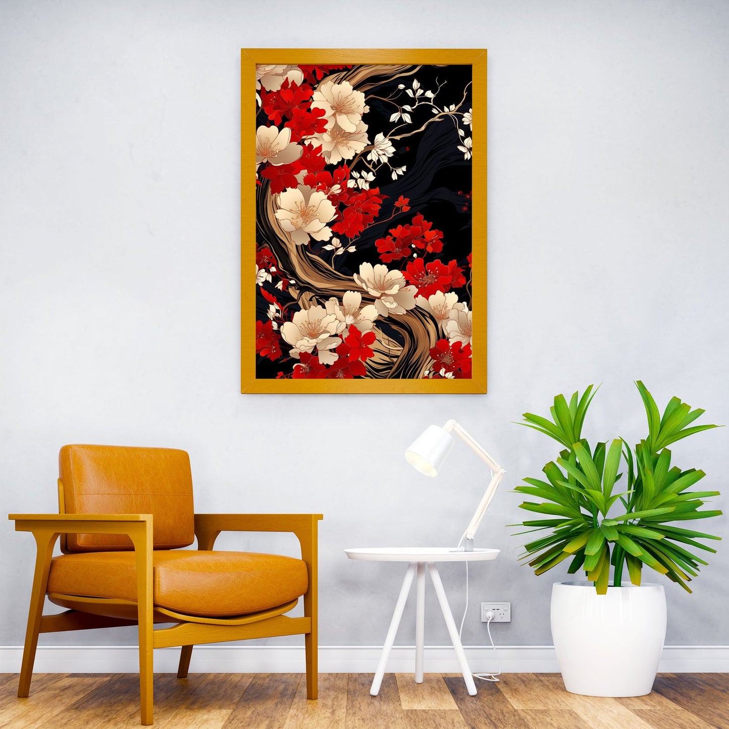 Blossoming Elegance Asian Style Poster | Wall Art for Home & Office | High-Quality Print