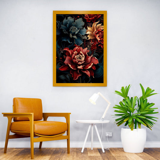 Blossoming Zen Harmony Asian Style Poster | Wall Art for Home & Office | High-Quality Print