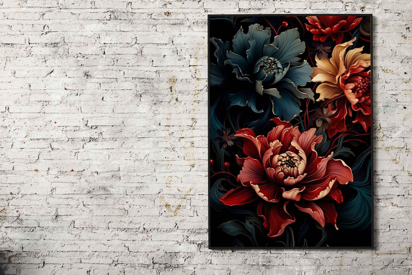 Blossoming Zen Harmony Asian Style Poster | Wall Art for Home & Office | High-Quality Print