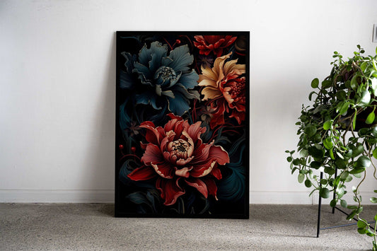 Blossoming Zen Harmony Asian Style Poster | Wall Art for Home & Office | High-Quality Print