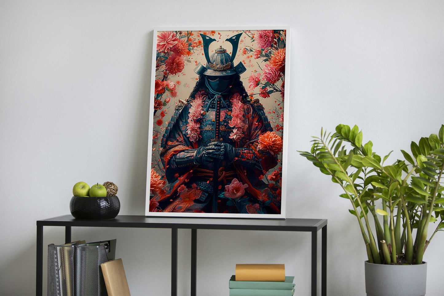 Blossoms and Blades Asian Style Poster | Wall Art for Home & Office | High-Quality Print