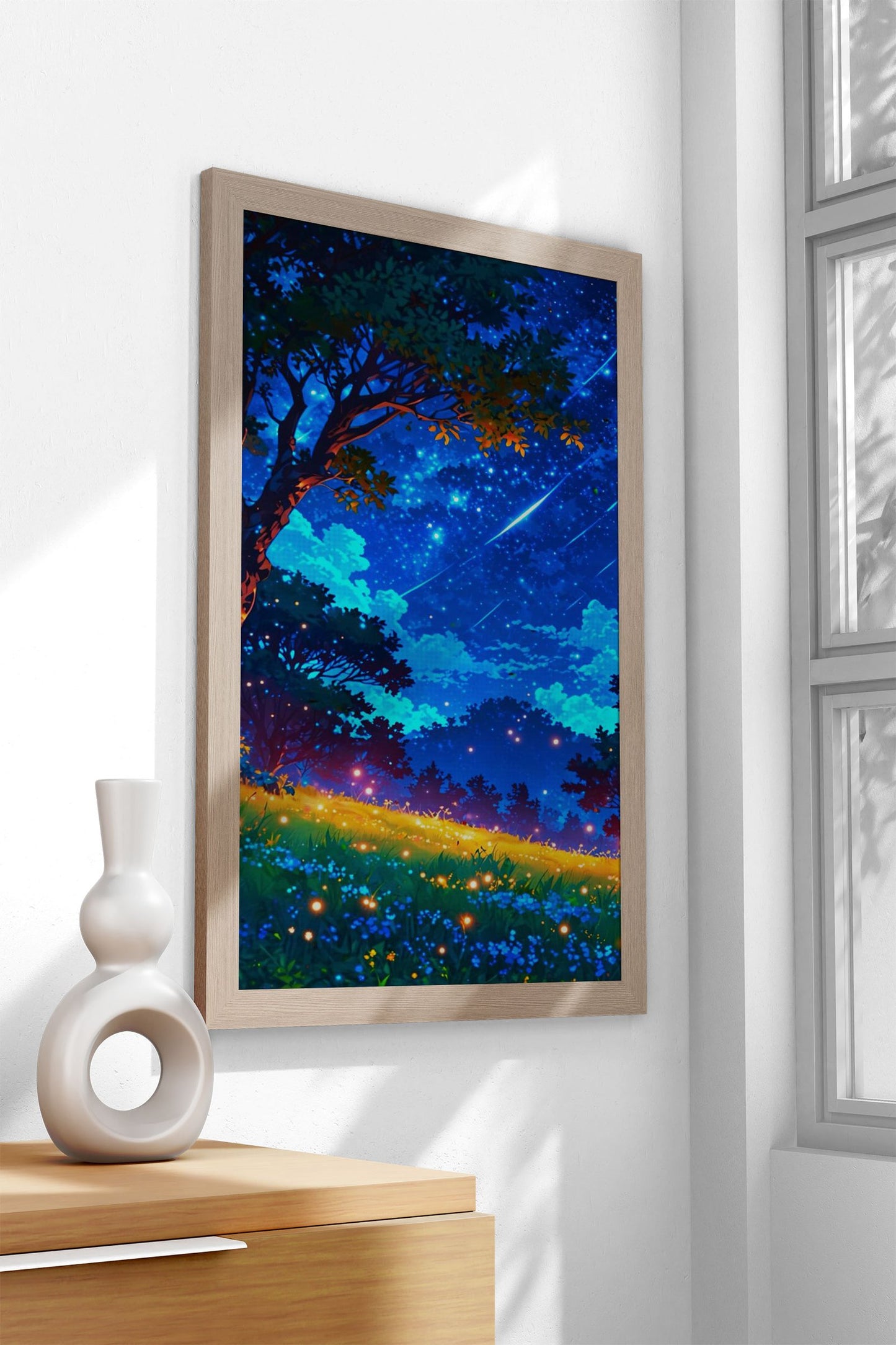 Blue Sky Asian Style Poster | Wall Art for Home & Office | High-Quality Print