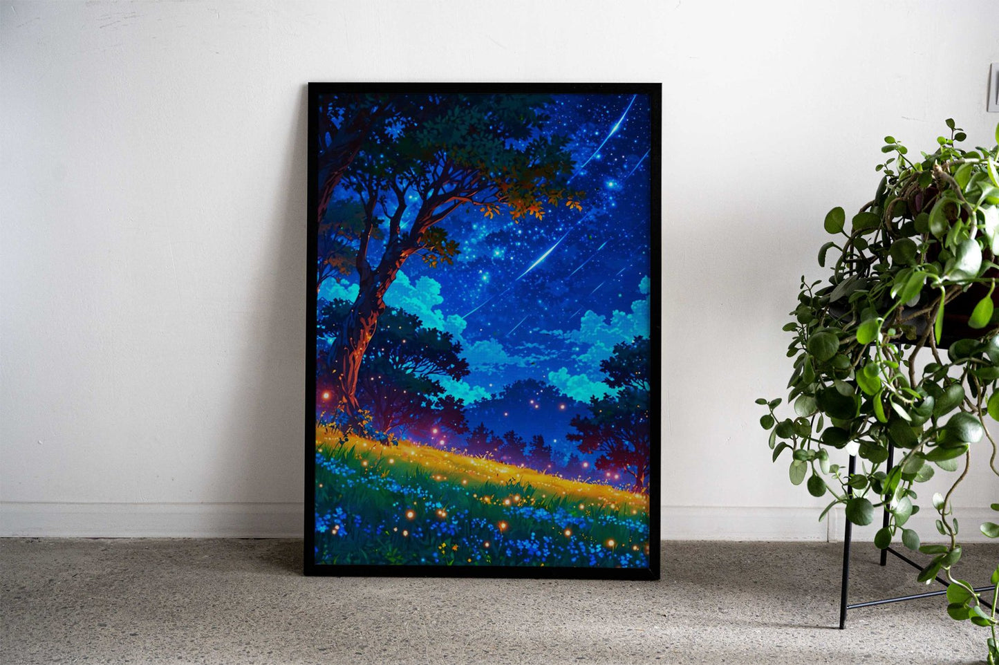 Blue Sky Asian Style Poster | Wall Art for Home & Office | High-Quality Print