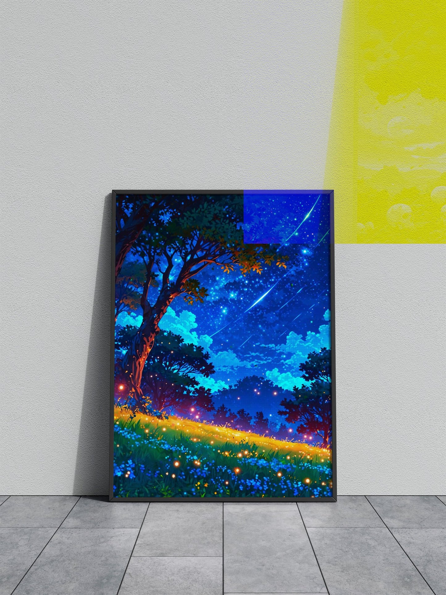 Blue Sky Asian Style Poster | Wall Art for Home & Office | High-Quality Print