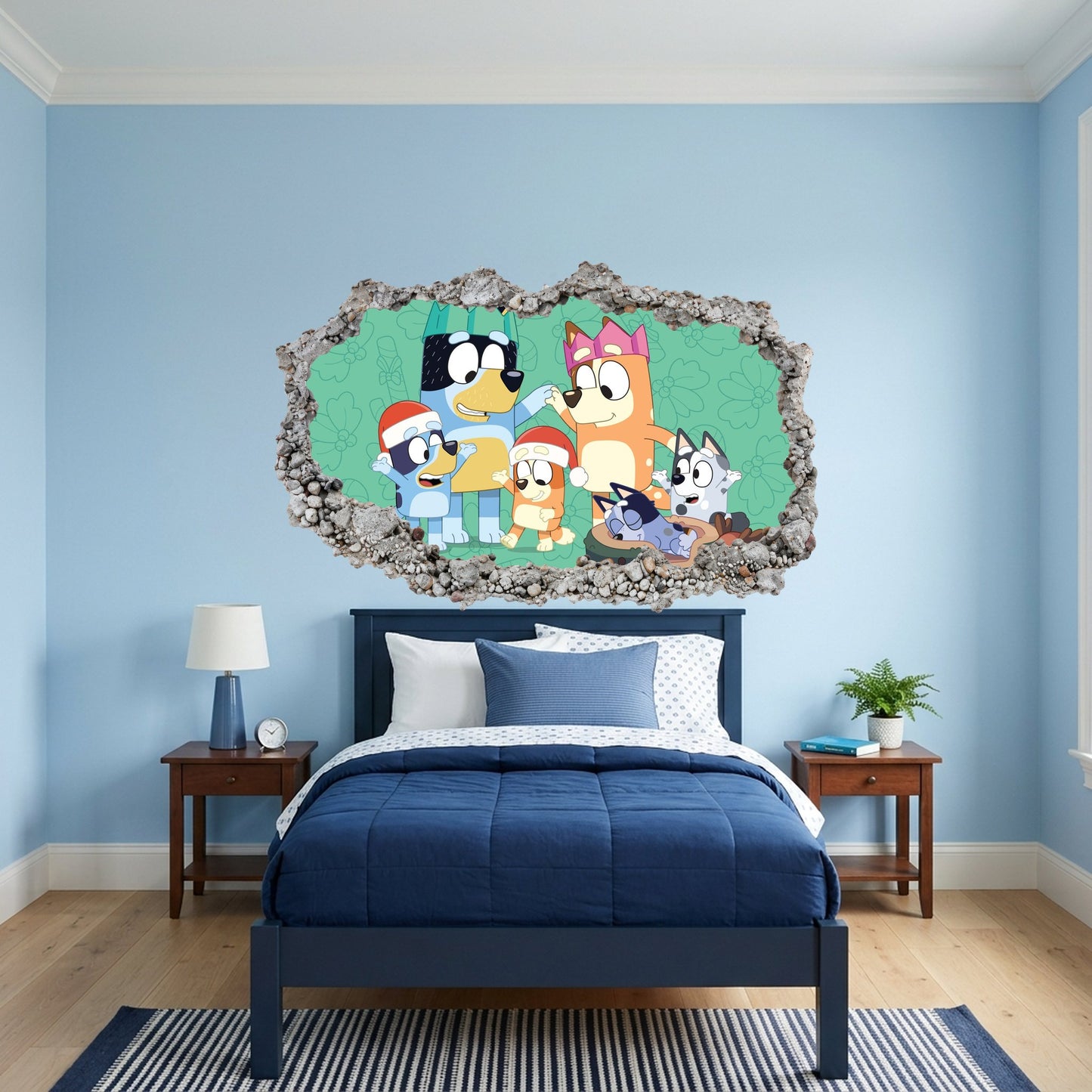 Bluey Family Kids TV Show Wall Art Sticker Nursery Wall Art 192