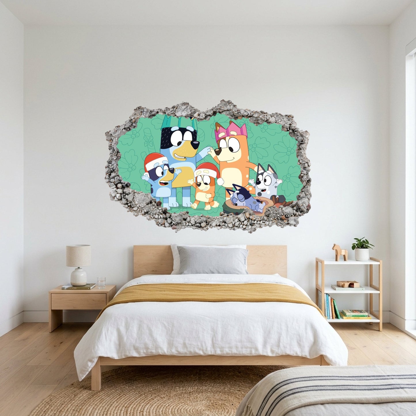 Bluey Family Kids TV Show Wall Art Sticker Nursery Wall Art 192