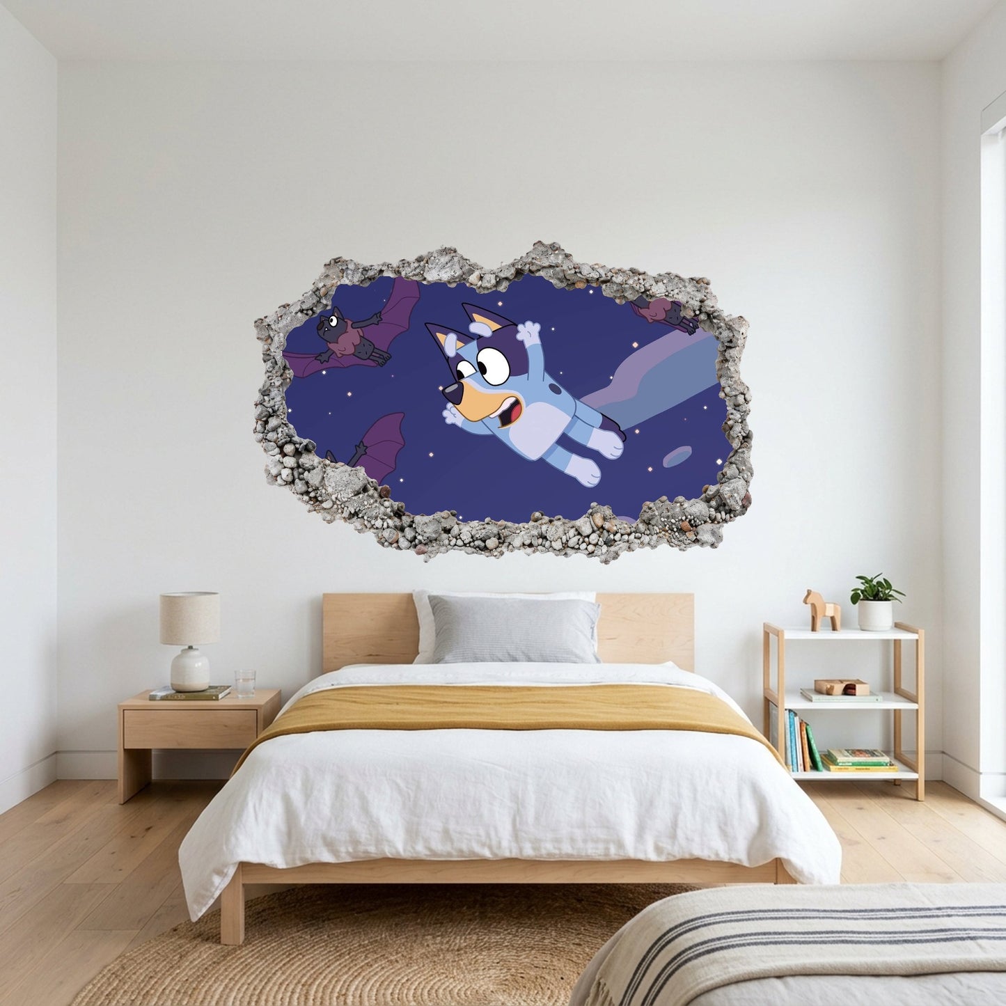 Bluey and Bingo Kids Show Bedroom Decor Vinyl Mural 210