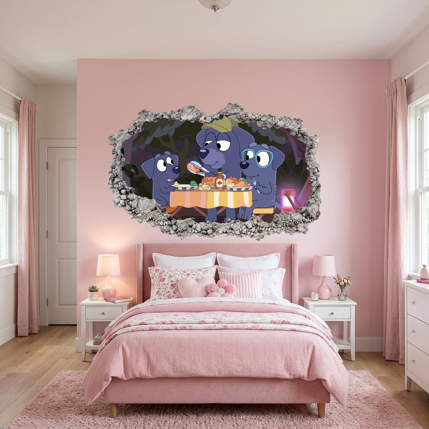 Bluey and Bingo Kids Show Kids Room Decor Bedroom Decor 216