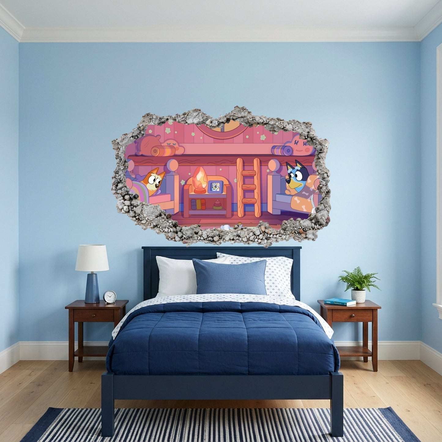 Bluey and Bingo Kids Show Kids Room Decor Playroom Art Decal 205