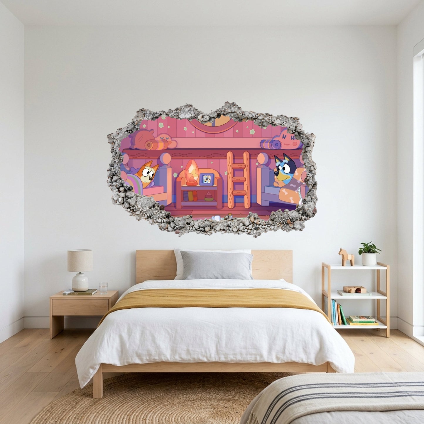 Bluey and Bingo Kids Show Kids Room Decor Playroom Art Decal 205