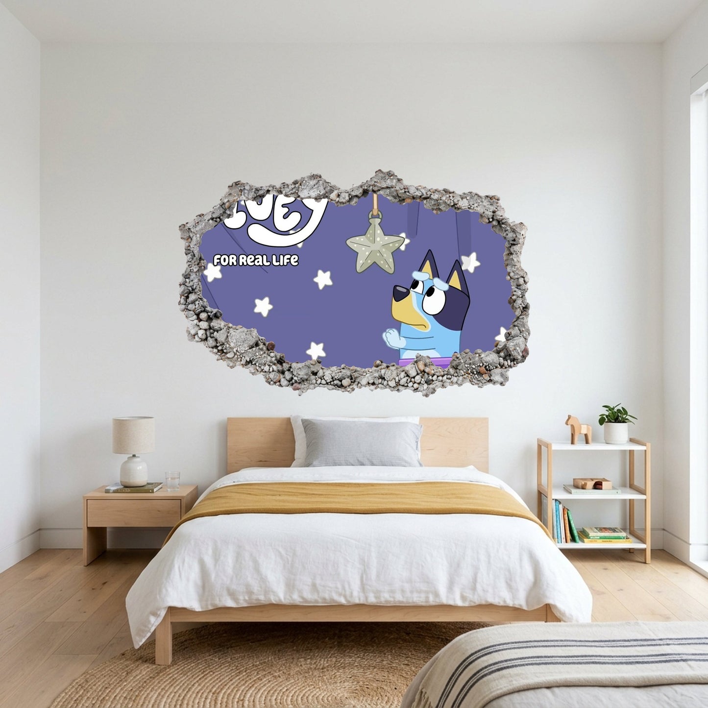 Bluey and Bingo Kids Show Playroom Art Decal Vinyl Mural 208