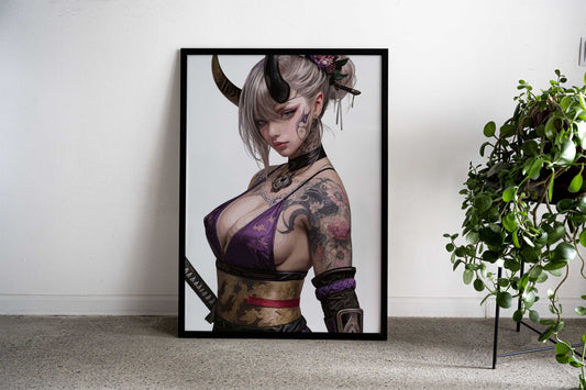 Body Tattoo Japan Asian Style Poster | Wall Art for Home & Office | High-Quality Print - High-quality vinyl skin wr