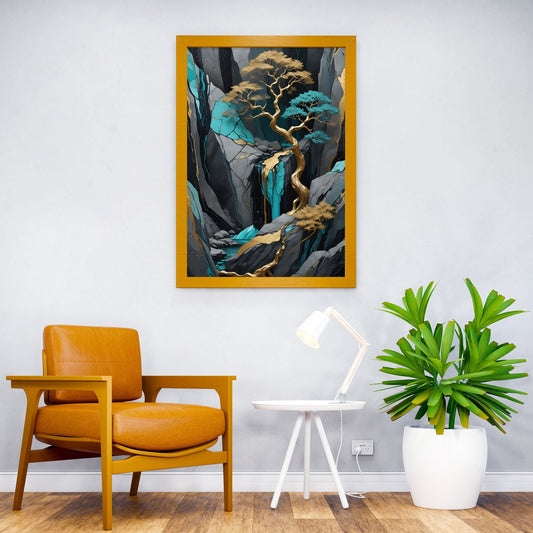 Bonsai Style Asian Asian Style Poster | Wall Art for Home & Office | High-Quality Print - High-quality vinyl skin w