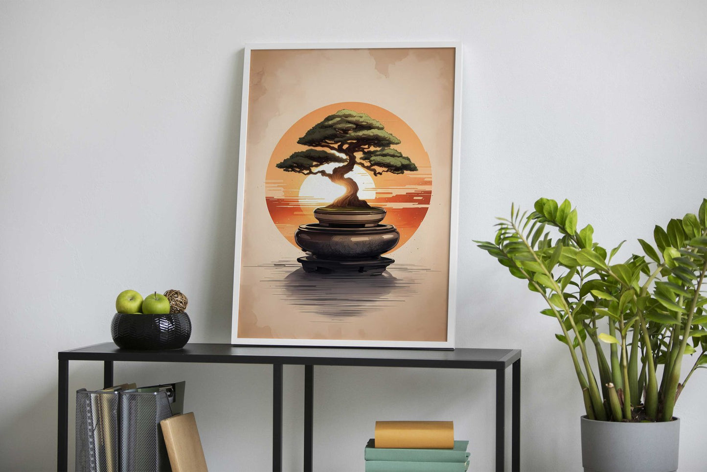 Bonsai Sunset Asian Style Poster | Wall Art for Home & Office | High-Quality Print - High-quality vinyl skin wrap d