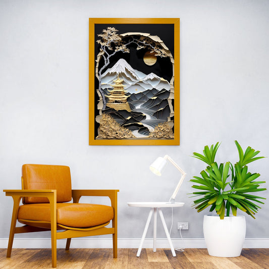 Bonsai Tree Japanese Asian Style Poster | Wall Art for Home & Office | High-Quality Print - High-quality vinyl skin
