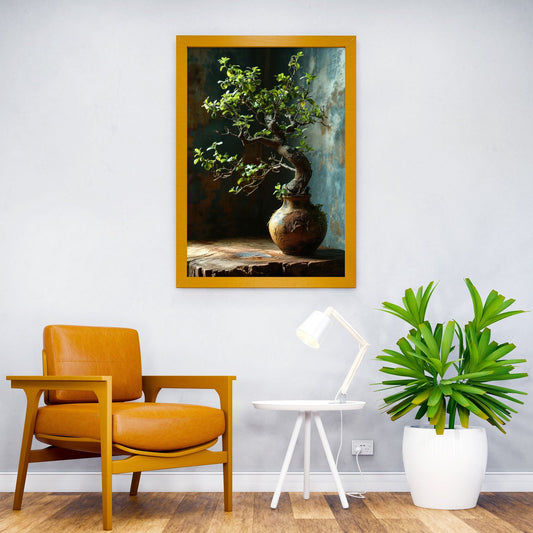 Bonsai tree still life Asian Style Poster | Wall Art for Home & Office | High-Quality Print - High-quality vinyl sk