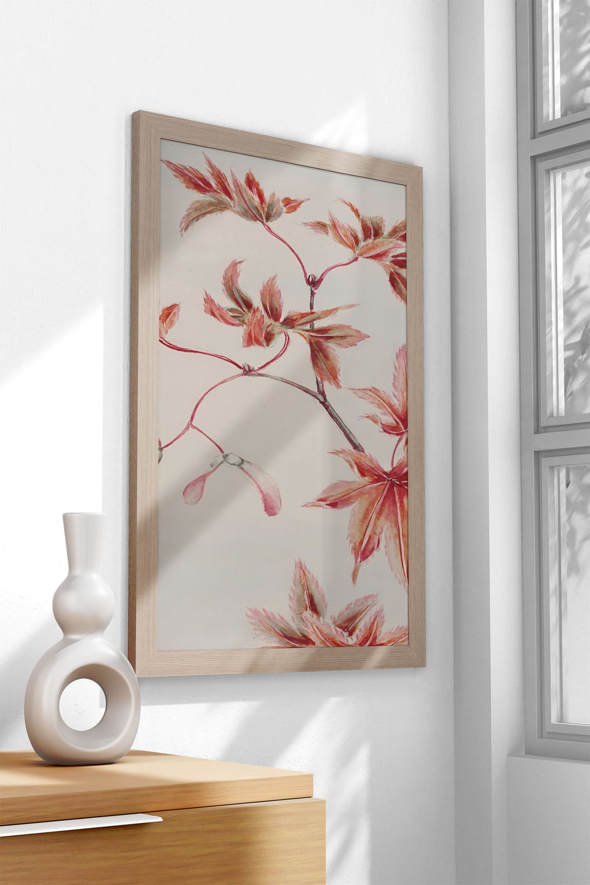 Branch of Maple Tree Asian Style Poster | Wall Art for Home & Office | High-Quality Print - High-quality vinyl skin