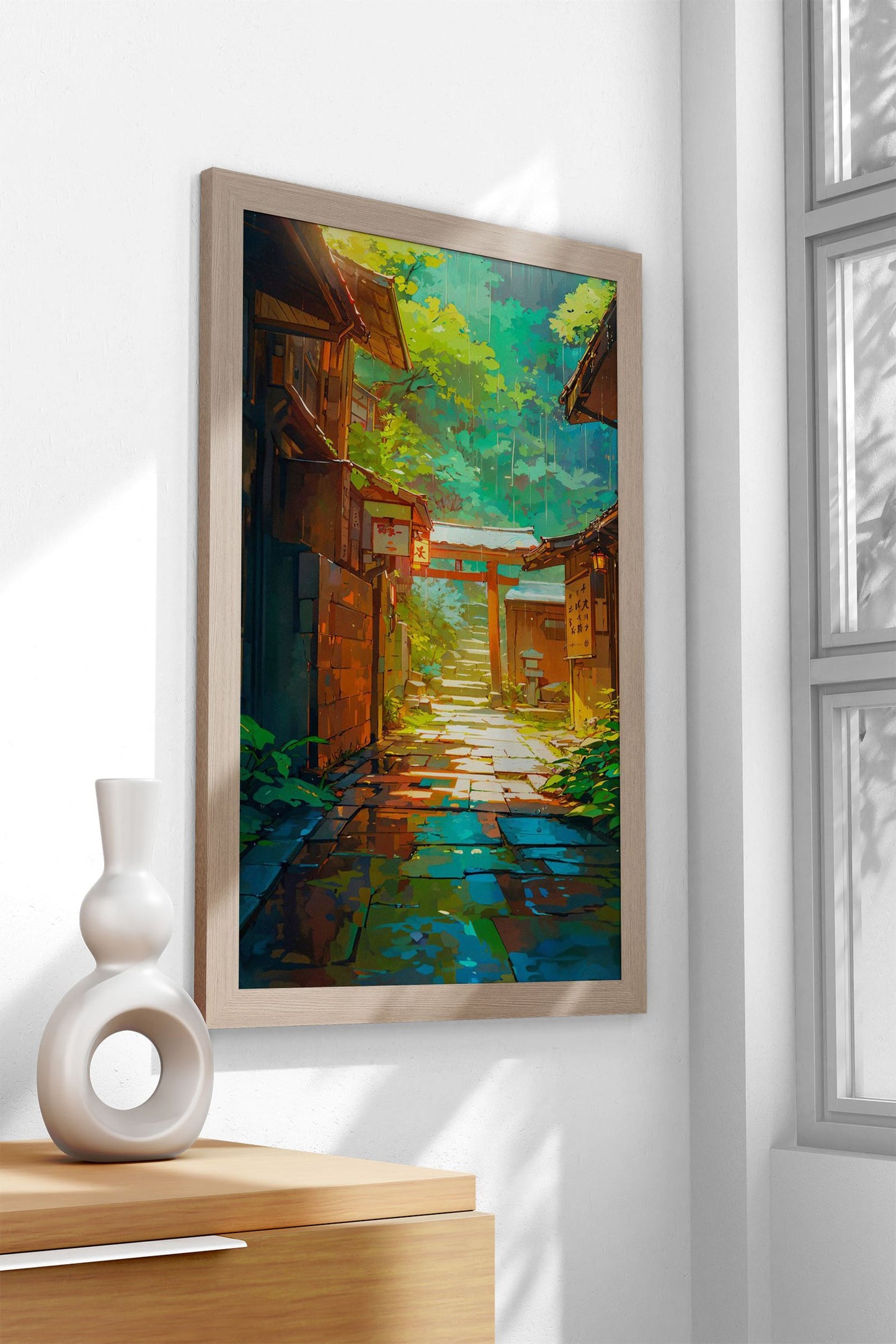 Bright Light of Spring Asian Style Poster | Wall Art for Home & Office | High-Quality Print
